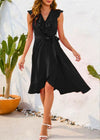 Robe Champêtre Femme Chic Noir / S
