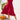 Robe Champêtre Femme Chic Rouge / S