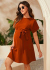 Robe Champêtre Grossesse Corail / S