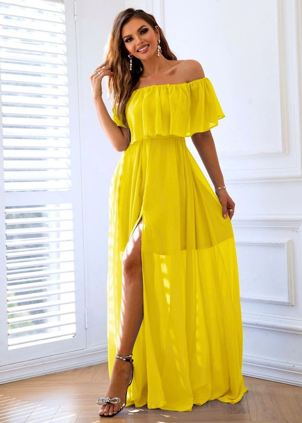 Robe Champêtre Invitée Jaune / Xs