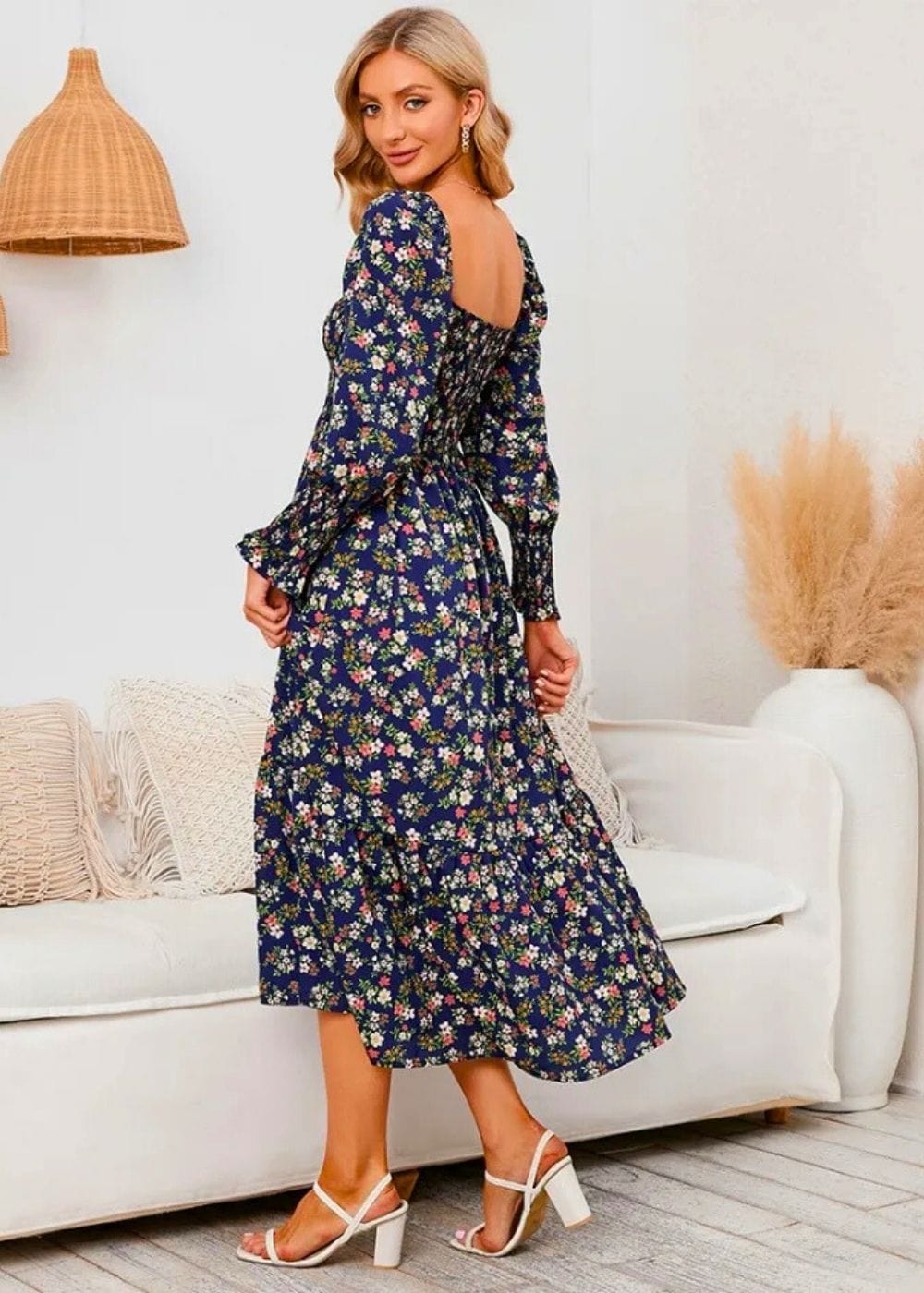 Robe Champêtre Manche Longue