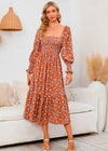 Robe Champêtre Manche Longue