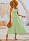 Robe Champêtre Pastel Vert Pastel / S