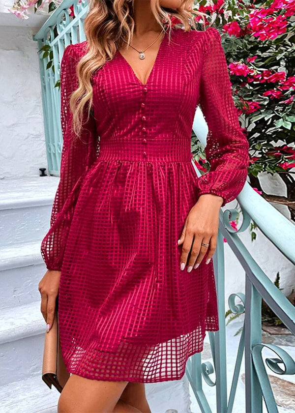 Robe Champêtre Rouge
