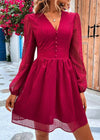 Robe Champêtre Rouge Rouge / XS