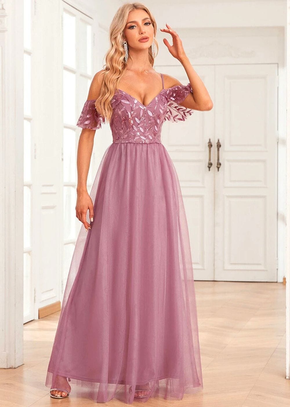 Robe Champêtre Vieux Rose