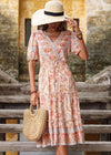 Robe Couleur champêtre Rose / S