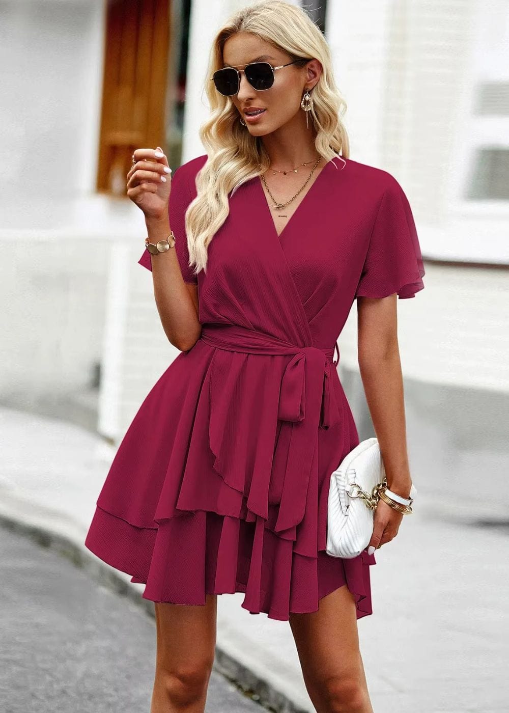 Robe Courte Mariage Champêtre Bordeaux / S