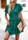 Robe Courte Mariage Champêtre Vert / S