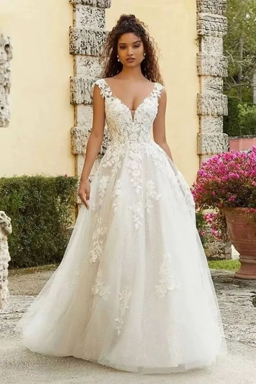 Robe de marié bohème crème beige Crème / Sur mesure