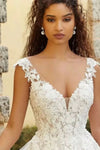 Robe de marié bohème crème beige Crème / Sur mesure