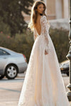 Robe de Marié Bohème Sensuelle Blanc cassé / Sur mesure