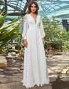 robe de mariée boheme avec manche