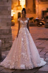 Robe de mariée bohème décolleté dos Ivoire / Sur mesure