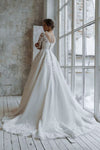 Robe de mariée bohème faite main