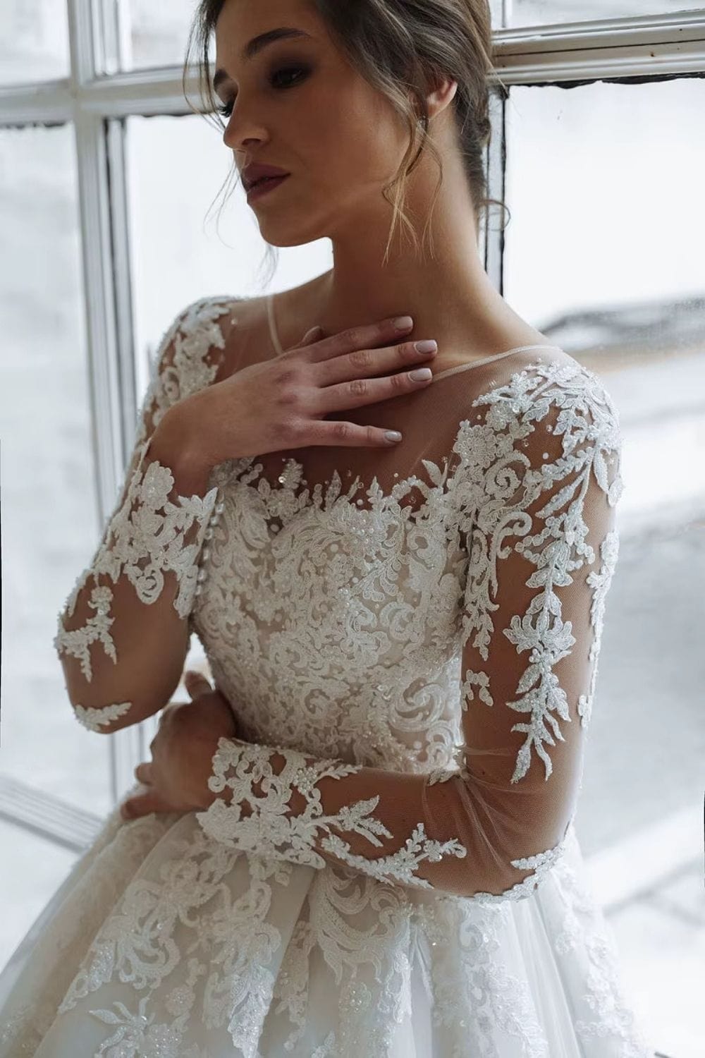 Robe de mariée bohème faite main