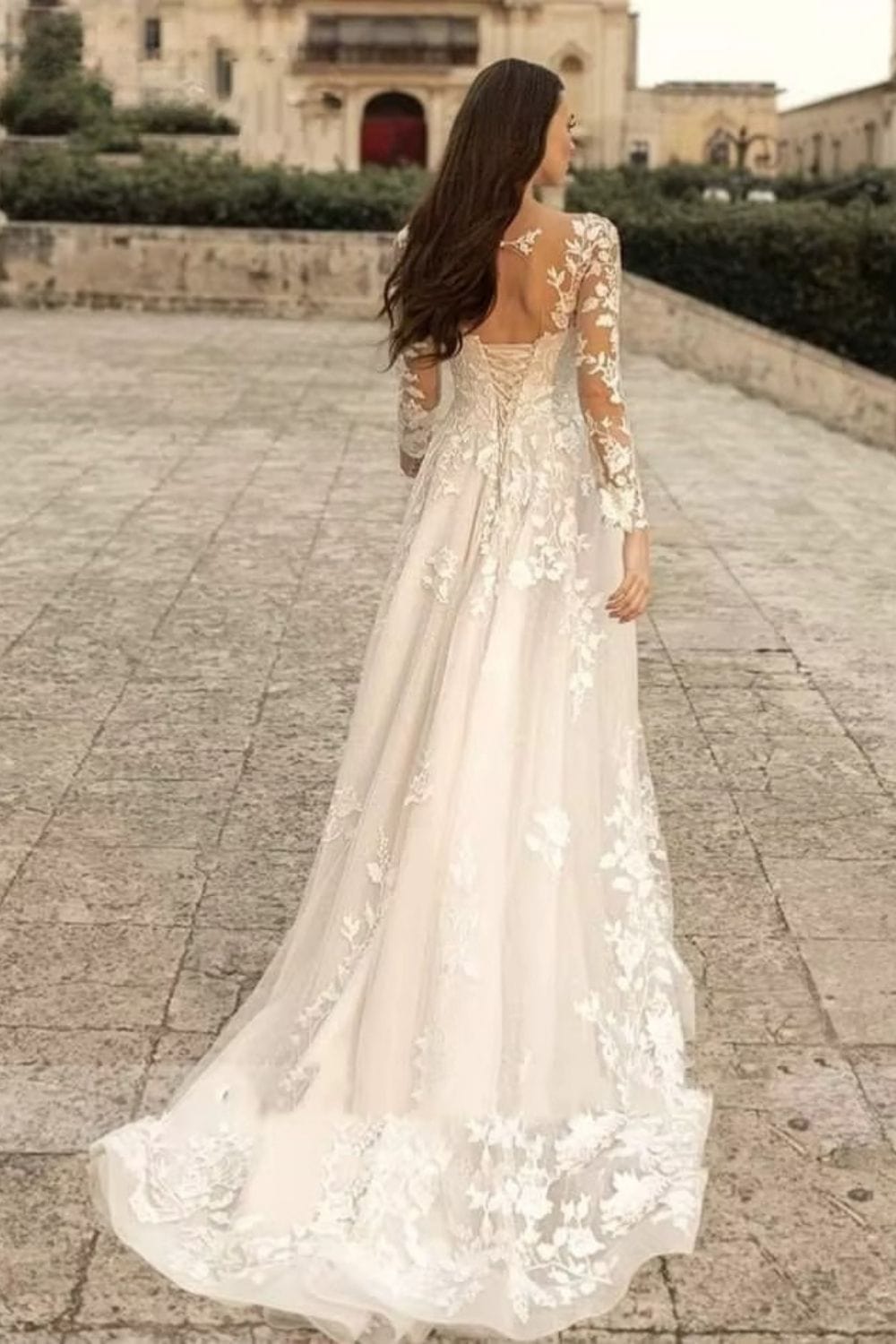Robe de mariée bohème longue
