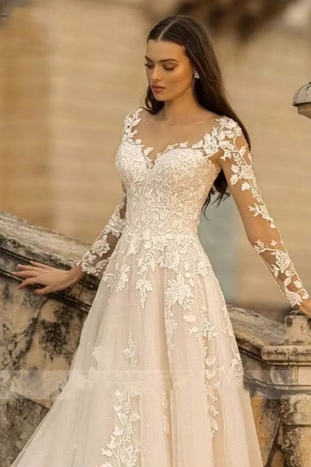 Robe de mariée bohème longue