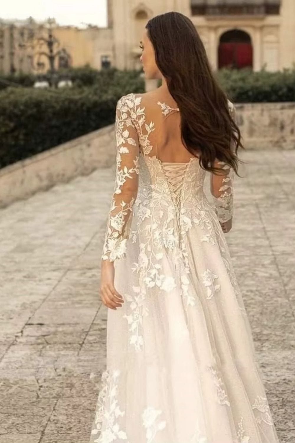 Robe de mariée bohème longue