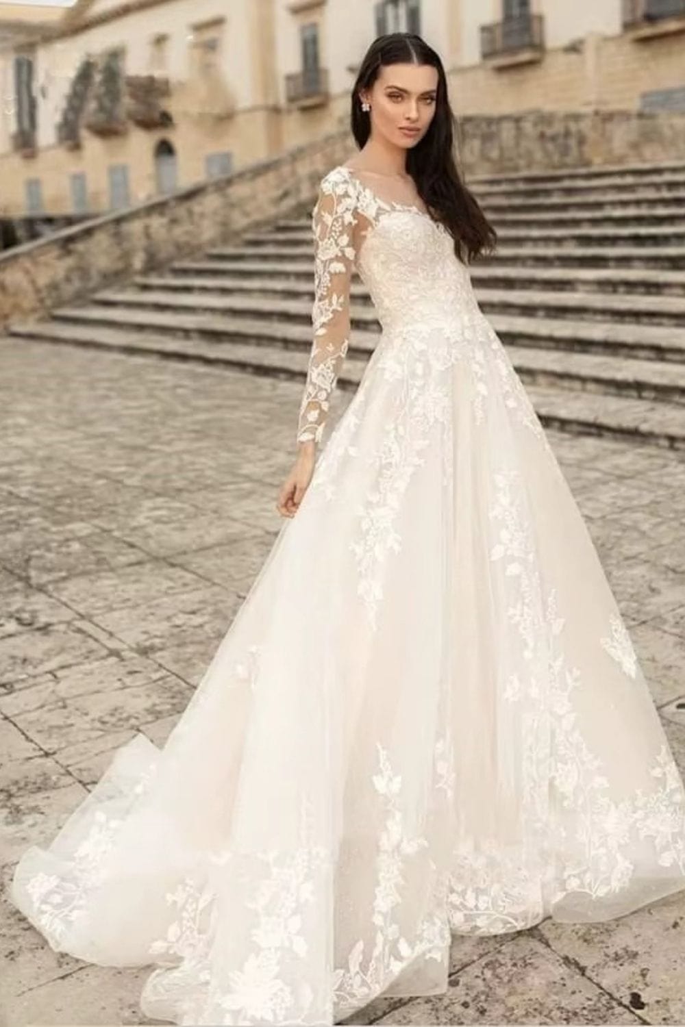Robe de mariée bohème longue Ivoire / Sur mesure
