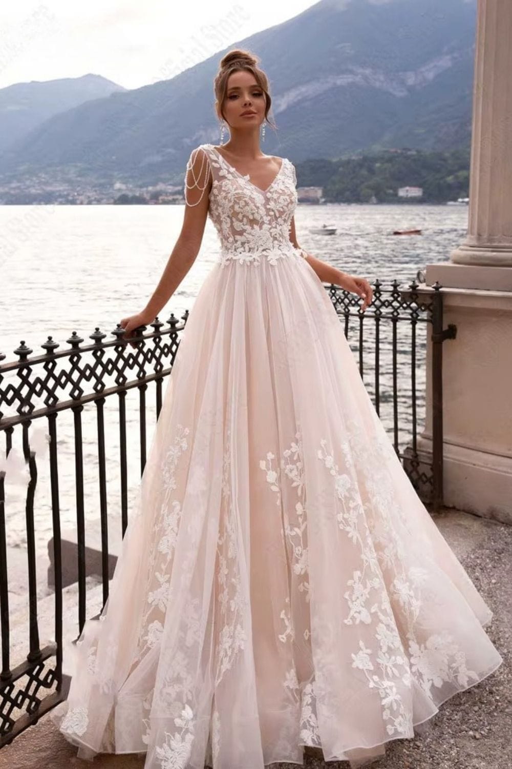 Robe de mariée bohème luxe Blanc / Sur mesure