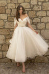 Robe de mariée bohème mi longue
