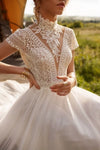 Robe de mariée bohème moderne Ivoire / Sur mesure