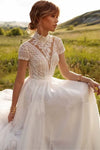 Robe de mariée bohème moderne Ivoire / Sur mesure