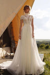 Robe de mariée bohème moderne Ivoire / Sur mesure