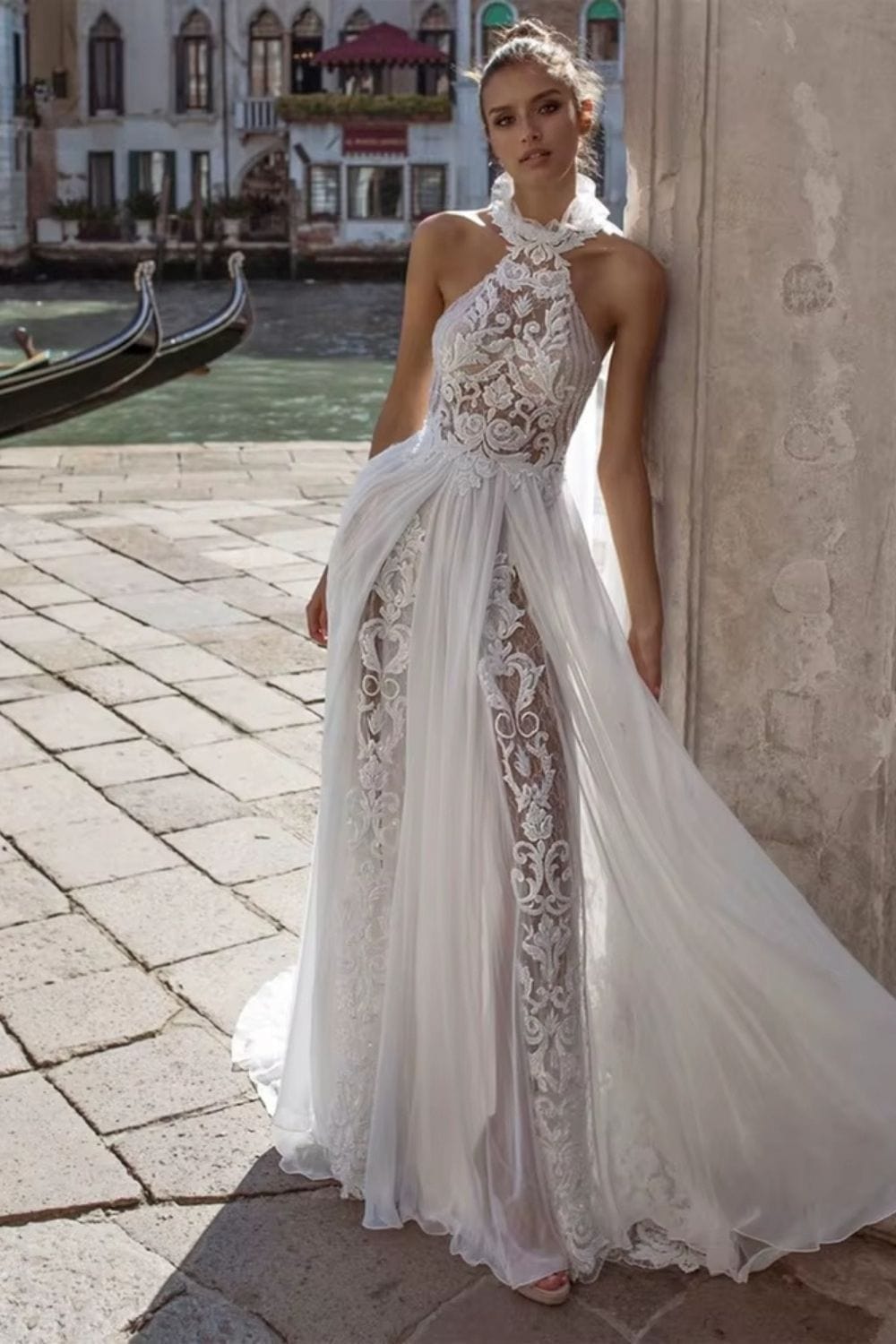 robe de mariée boheme rock Ivoir / Sur mesure