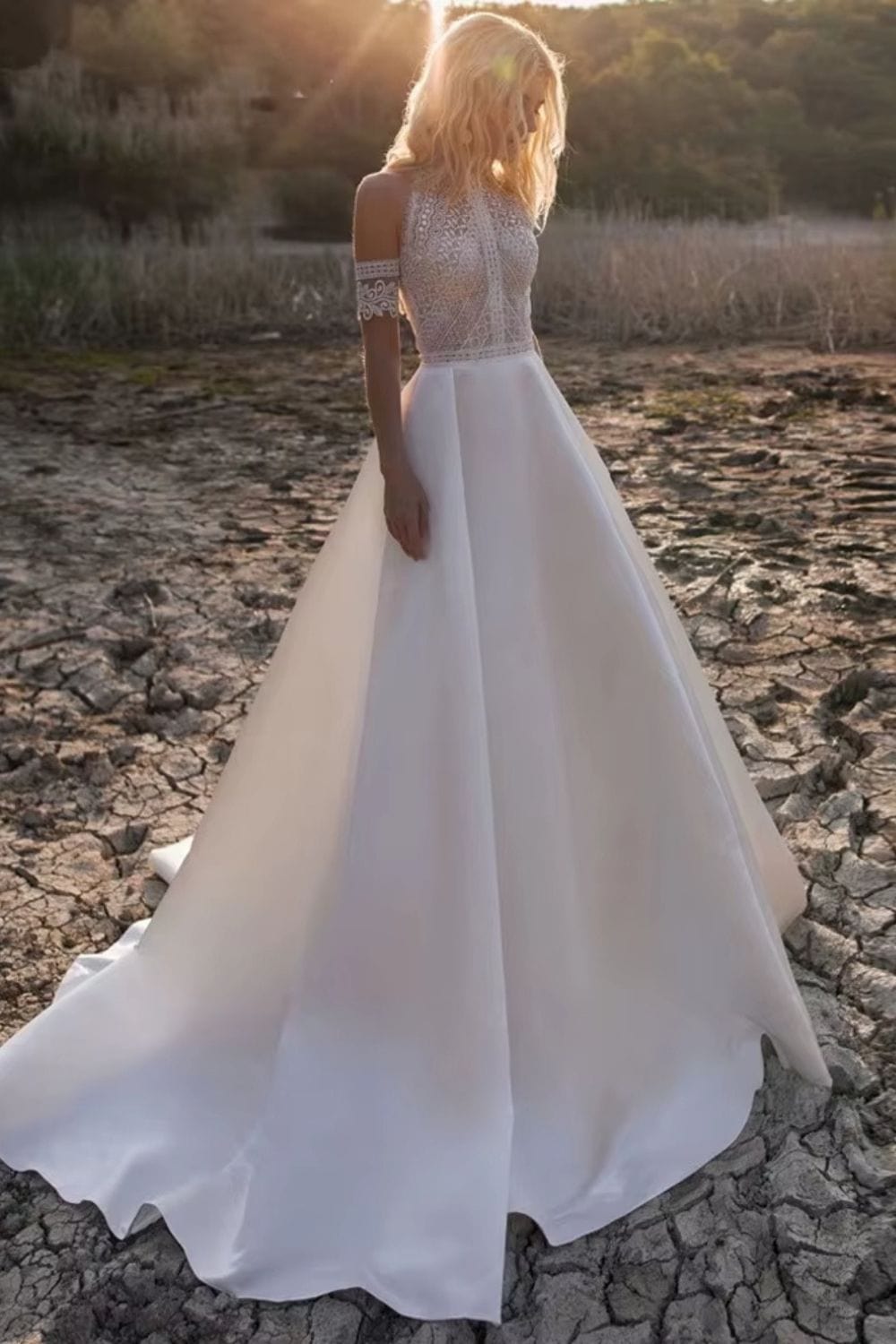 Robe de mariée campagnarde