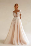Robe de mariée fluide dentelle bohème Blanc / Sur mesure