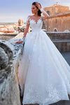 Robe de Mariée Princesse Champêtre Blanc / Sur-Mesure