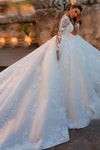 Robe de Mariée Princesse Champêtre Blanc / Sur-Mesure