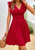 Robe de Soirée Champêtre Chic Rouge / S