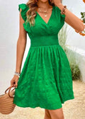 Robe de Soirée Champêtre Chic Vert / S