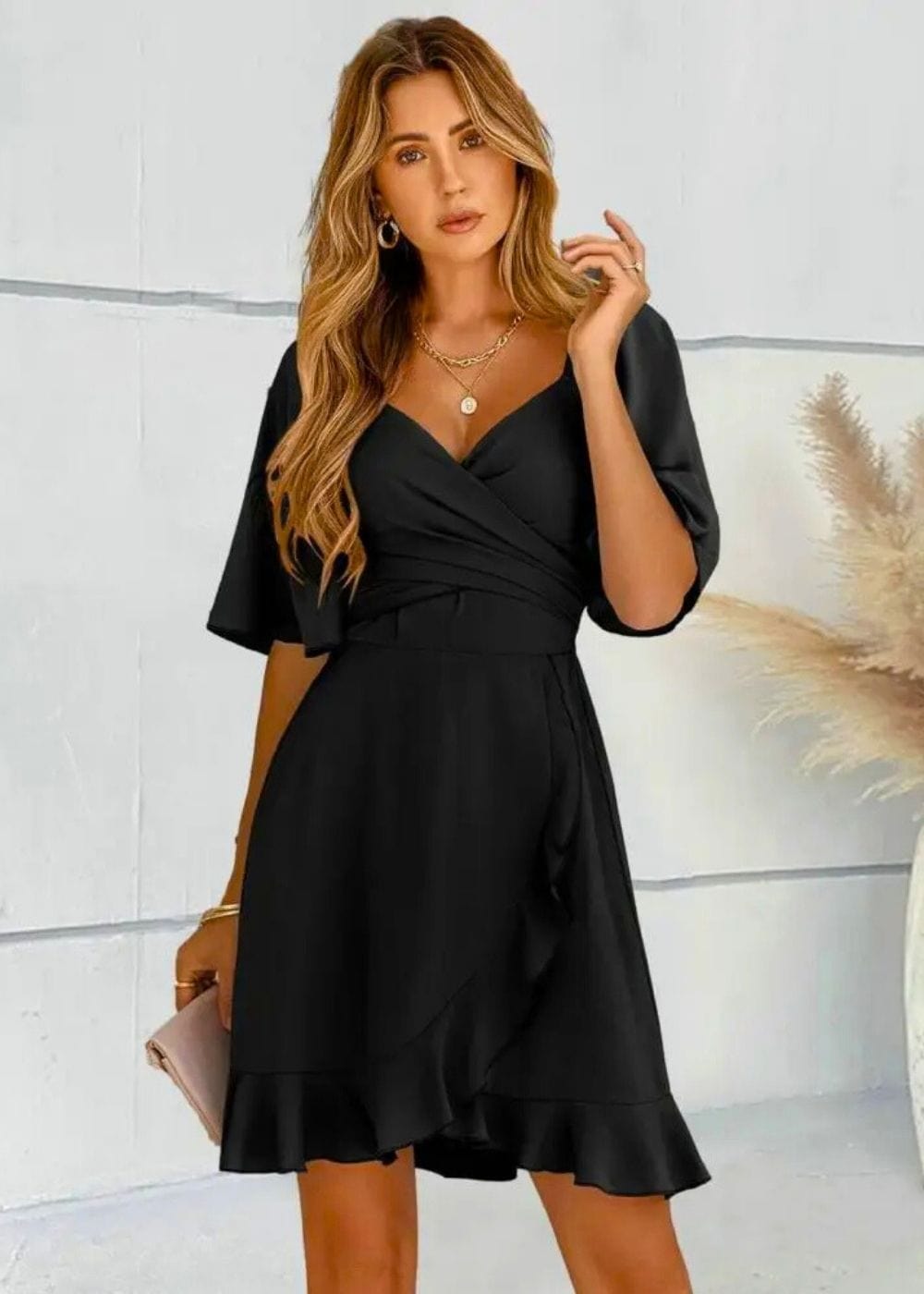 Robe de Soirée Champêtre Noir / S