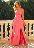 Robe Demoiselle d'Honneur Mariage Champêtre Corail / Xs