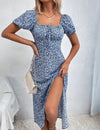 Robe fluide bohème chic Bleu / S