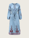 Robe hiver boheme chic