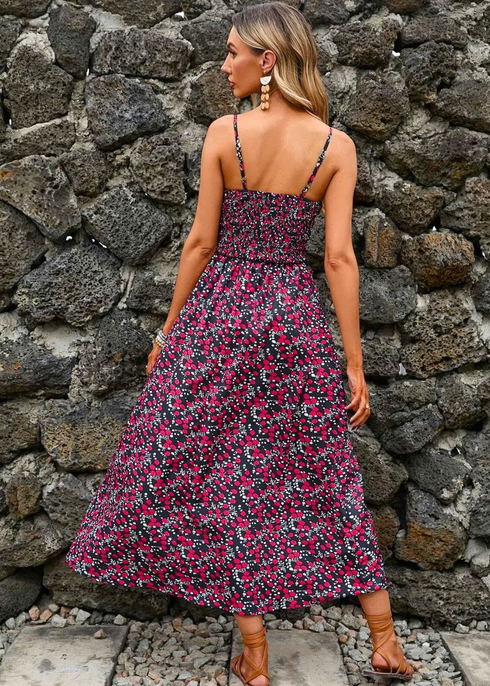 Robe Longue Fleurie Champêtre