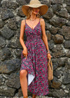 Robe Longue Fleurie Champêtre Noir / S