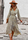 Robe Longue pour Mariage Champêtre Chic Kaki / S
