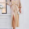Robe Longue Style Champêtre Chic Champagne / S