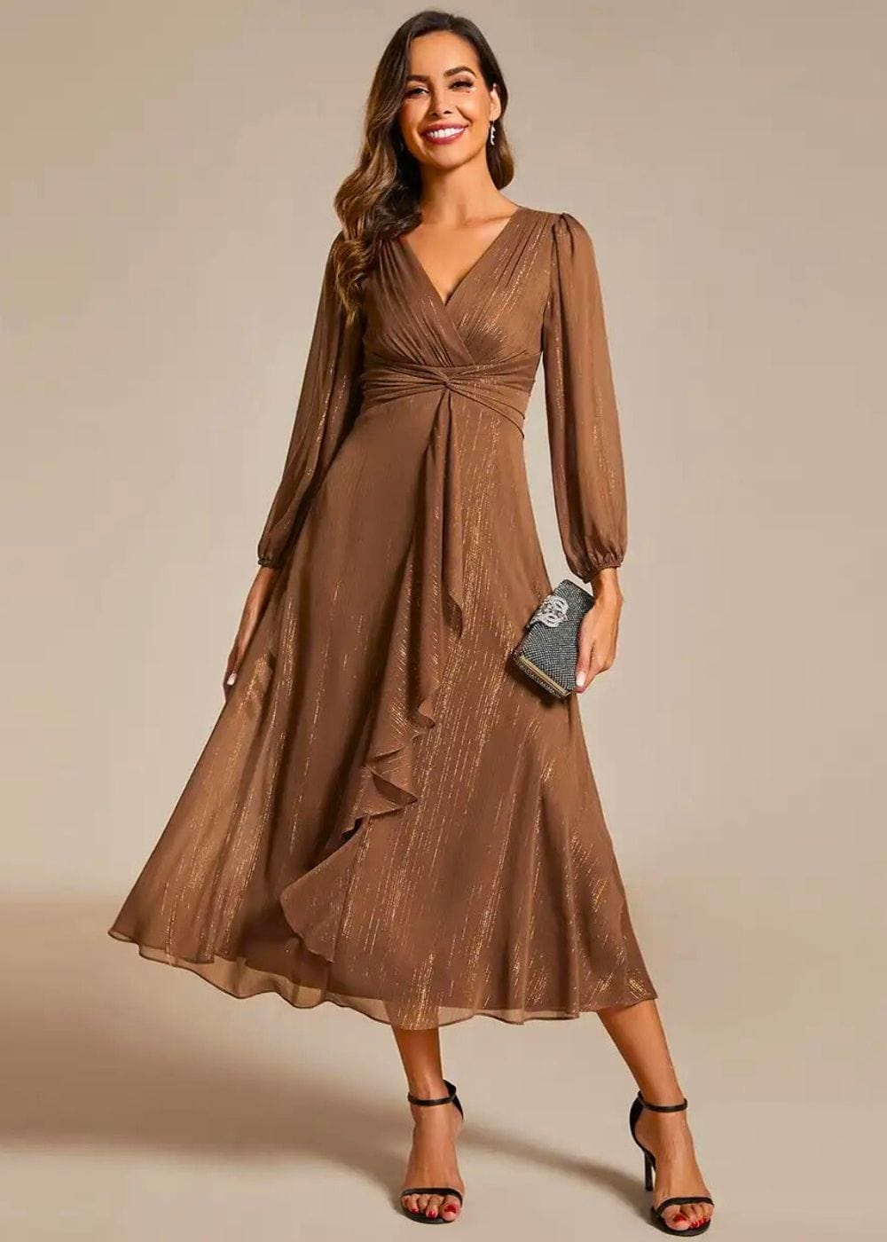 Robe Mariage Civil Champêtre Marron / 36