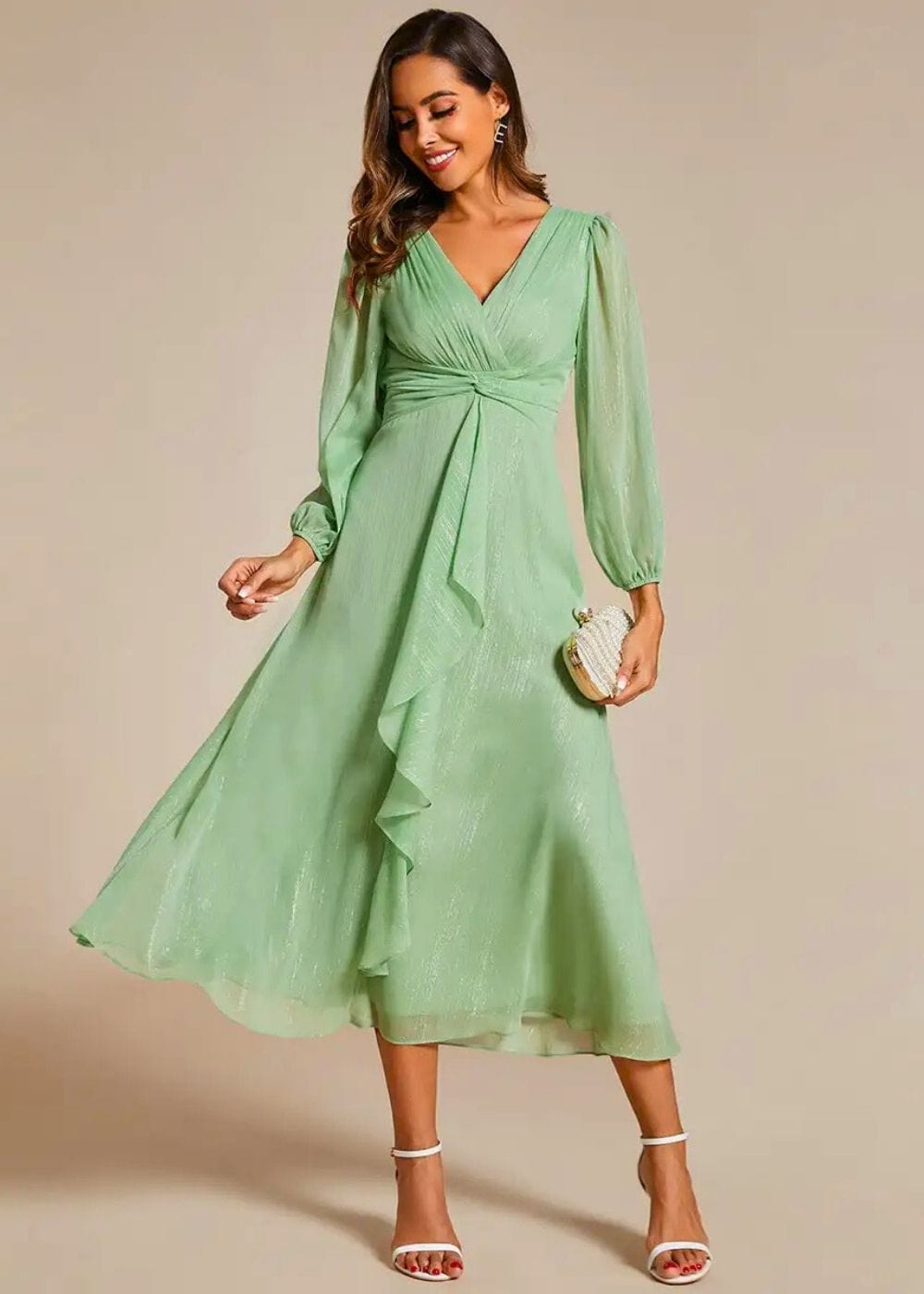 Robe Mariage Civil Champêtre Vert / 36