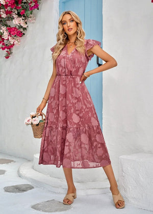 Robe Mariage Thème Champêtre Vieux Rose / S
