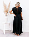 Robe noire bohème chic Noir / Taille unique