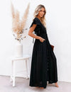 Robe noire bohème chic Noir / Taille unique