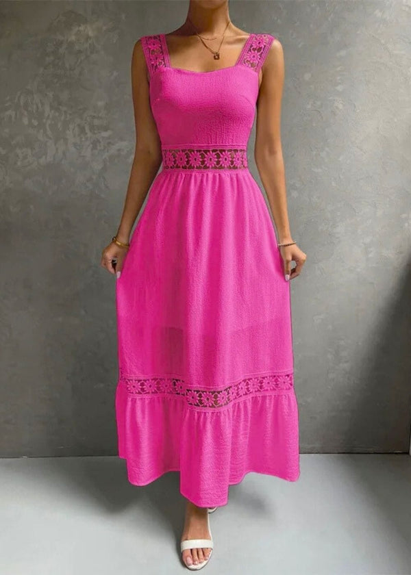 Robe Romantique Champêtre Rose / XS